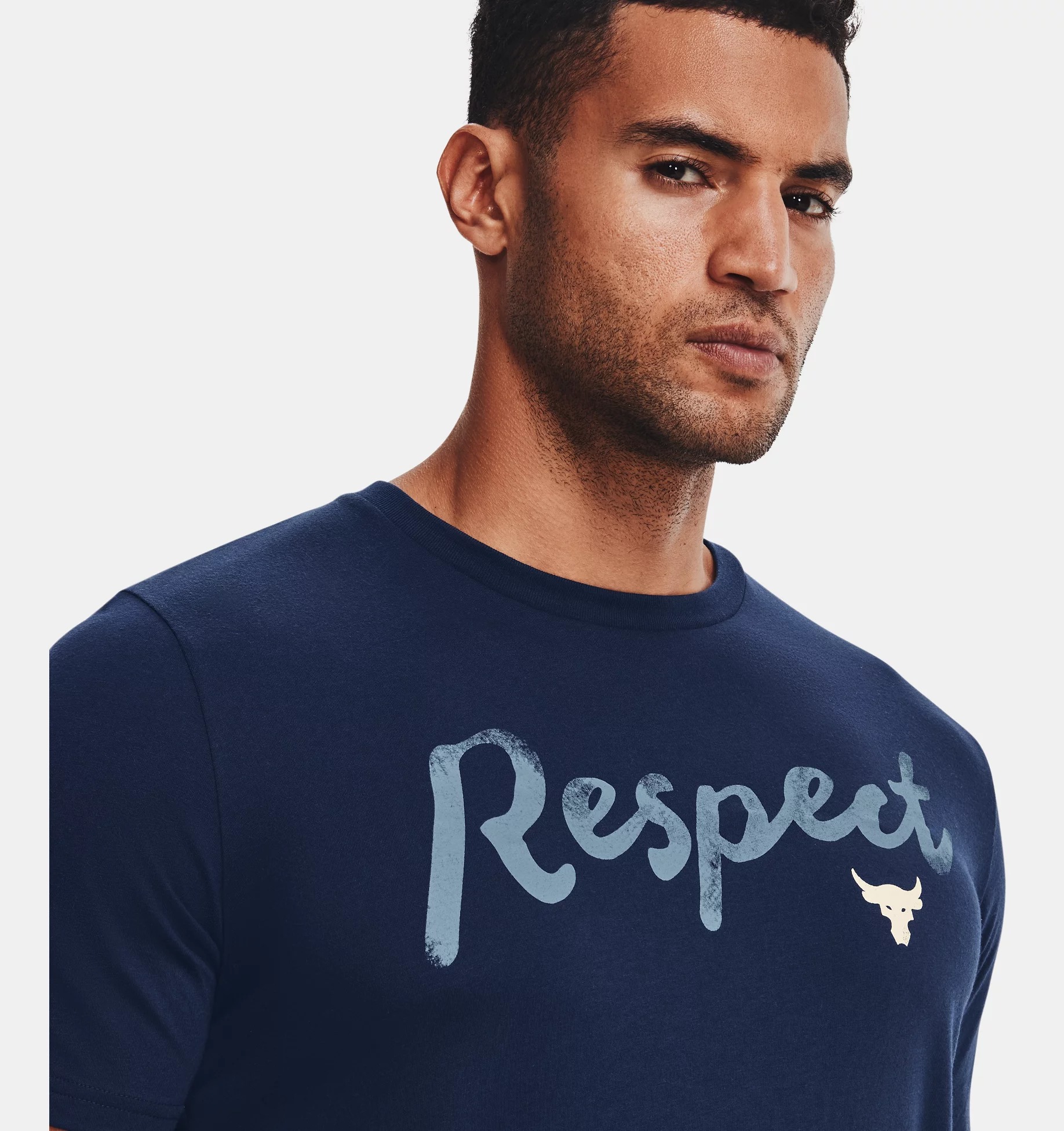 Áo Tshirts Chính Hãng - Under Armour Project Rock Respect 'Navy' - 1370482