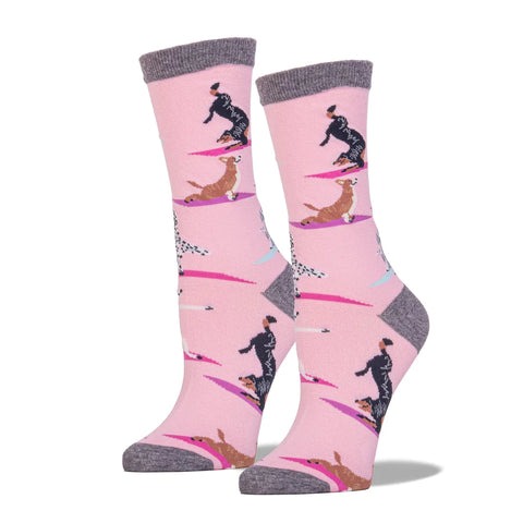 Phụ Kiện Chính Hãng - Tất K.Bell Women's Yoga Dogs Pink (5 đôi/pack) - KBD1255