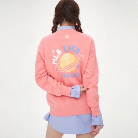 Áo Sweater Chính Hãng - MLB LIKE Planet Overfit Sweatshirt Philadelphia Phillies - 3AMTL0114 - 10COS