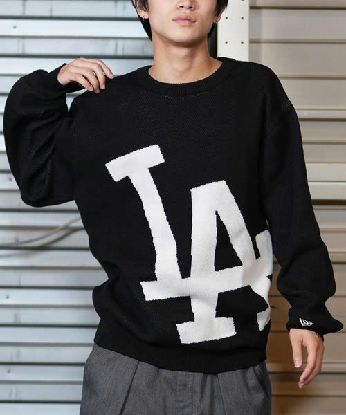 Áo Sweater Chính Hãng - Newera LA Golf  KNIT Unisex Japan Genuine 2024  '' Black'' - 14326431