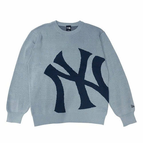 Áo Sweater Chính Hãng - Newera NY Golf KNIT Unisex Japan Genuine 2024 ''Baby Blue '' - 14326429