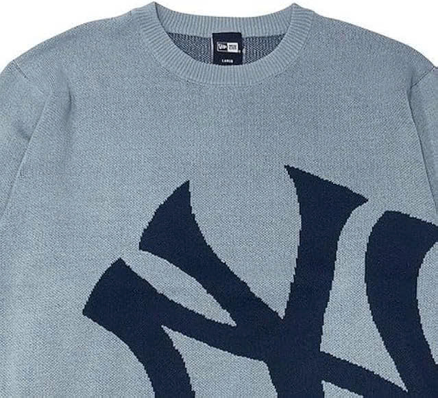 Áo Sweater Chính Hãng - Newera NY Golf KNIT Unisex Japan Genuine 2024 ''Baby Blue '' - 14326429