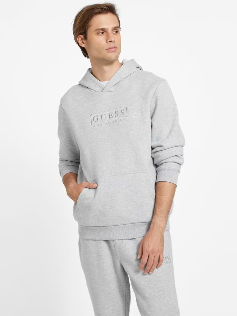 Áo Hoodie Chính Hãng - Guess Factory Harvey Logo Hoodie '' Grey'' - Guess001