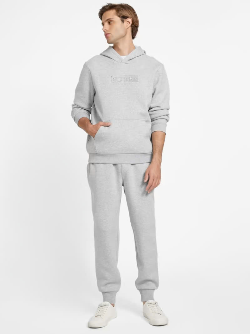 Áo Hoodie Chính Hãng - Guess Factory Harvey Logo Hoodie '' Grey'' - Guess001
