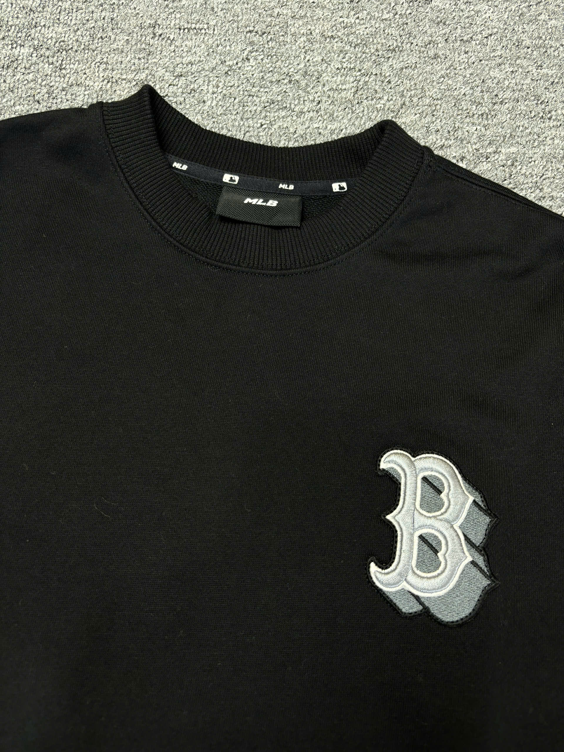 Áo Sweater Chính Hãng - Áo MLB Redsox N Unisex Street Style Black - 3AMTM0131-010