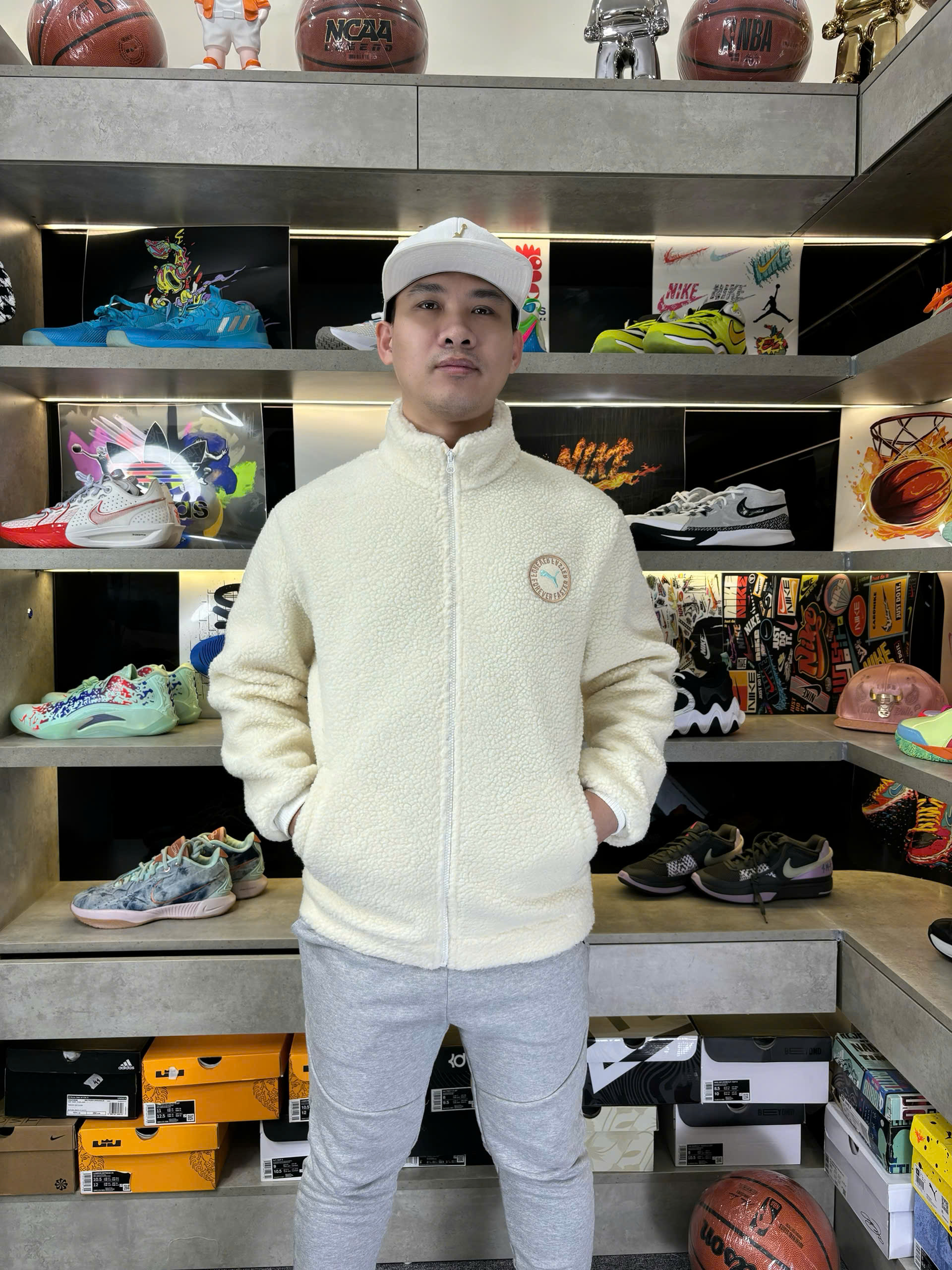 Áo Khoác Chính Hãng - Puma Forever Faster Kem 'Vani' - 940087-01-Vani