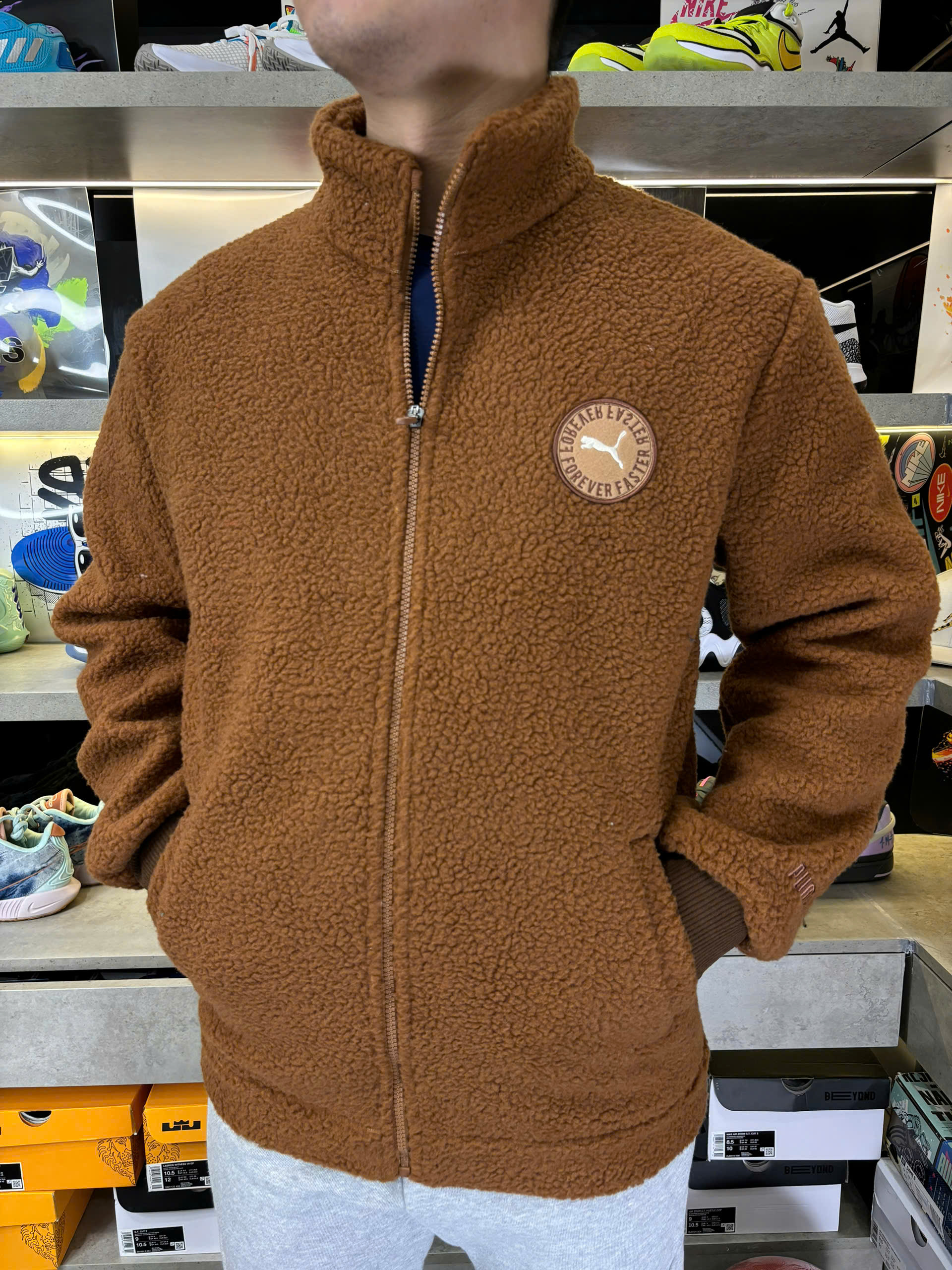 Áo Khoác Chính Hãng - Puma Forever Faster 'Brown' Unisex - 940087-01-Brown
