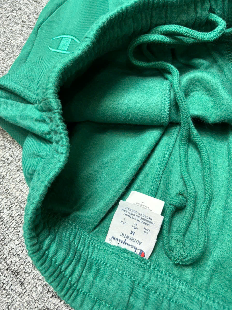 Bộ Thể Thao Chính Hãng - Bộ Nỉ Lót Bông  Champion Sweater '' Green'' - CB001