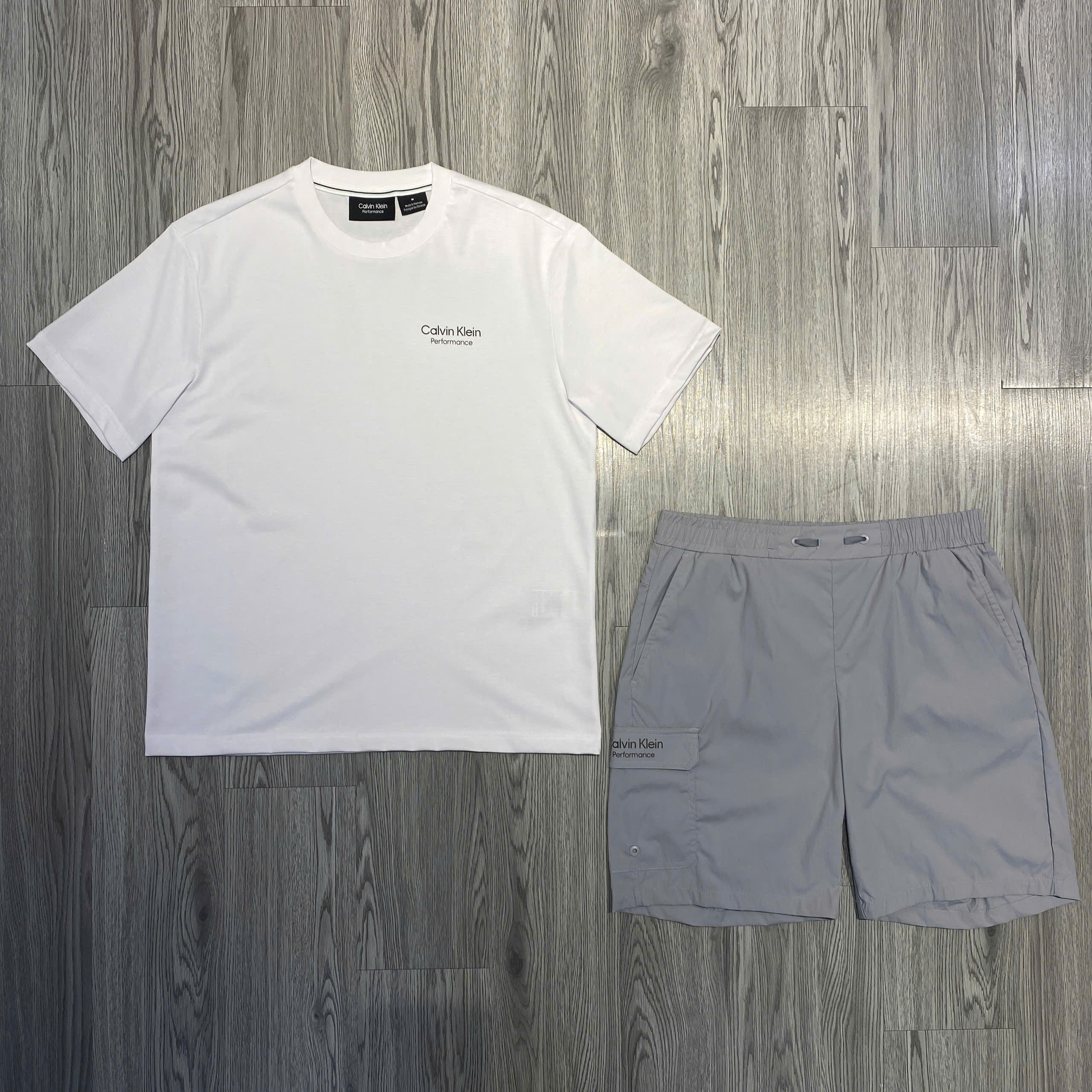 Bộ Thể Thao Hè - Calvin Klein Cargo Shorts And T-Shirt 