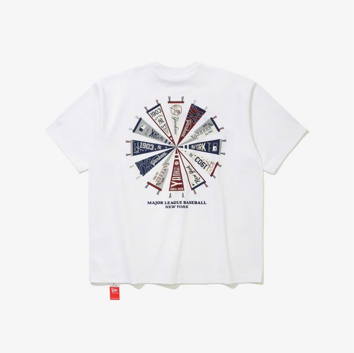 Áo TShirts Chính Hãng - New Era MLB New York Yankees Team Flag T-shirt 