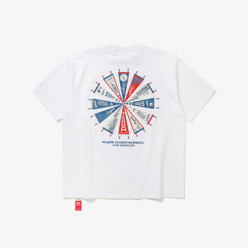 Áo TShirts Chính Hãng - New Era LA Dodgers Team Flag T-shirt 