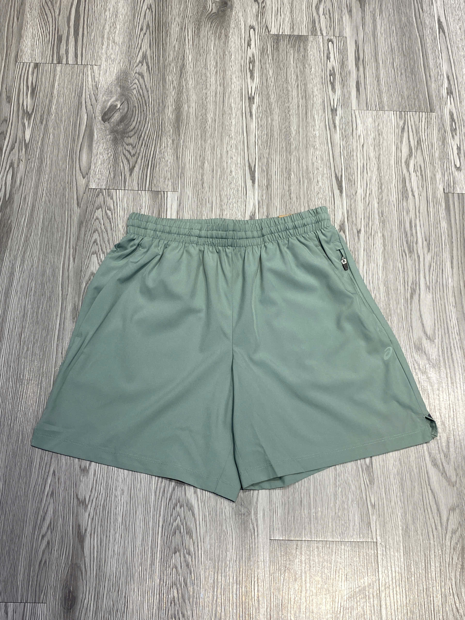 Quần Short Chính Hãng - Asics Small Logo Single Zip-Pocket Sweatpants Running Short 