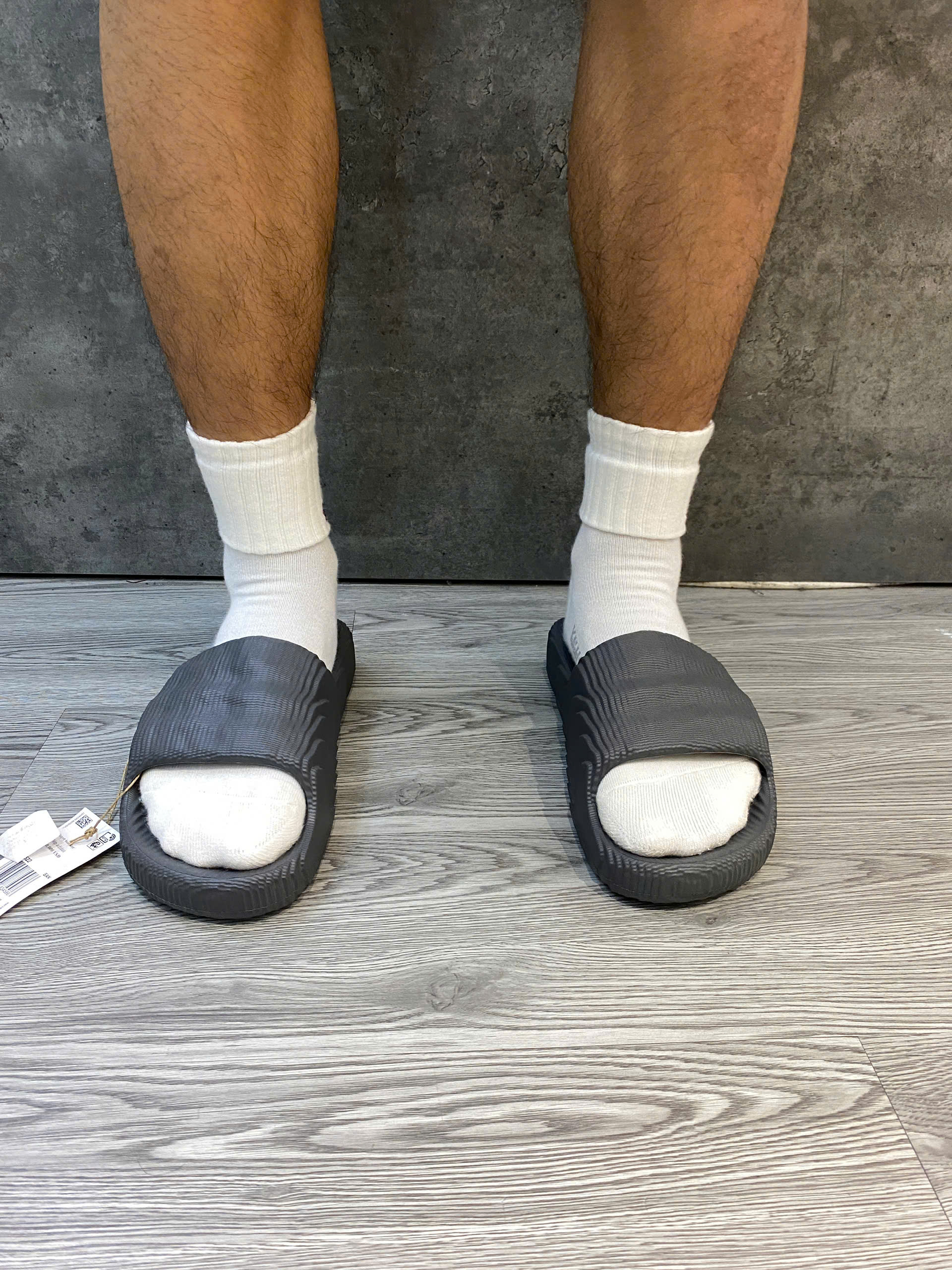 Dép Chính Hãng - Adidas Adilette 22 Slides 'Dark Grey' Five - HP6522