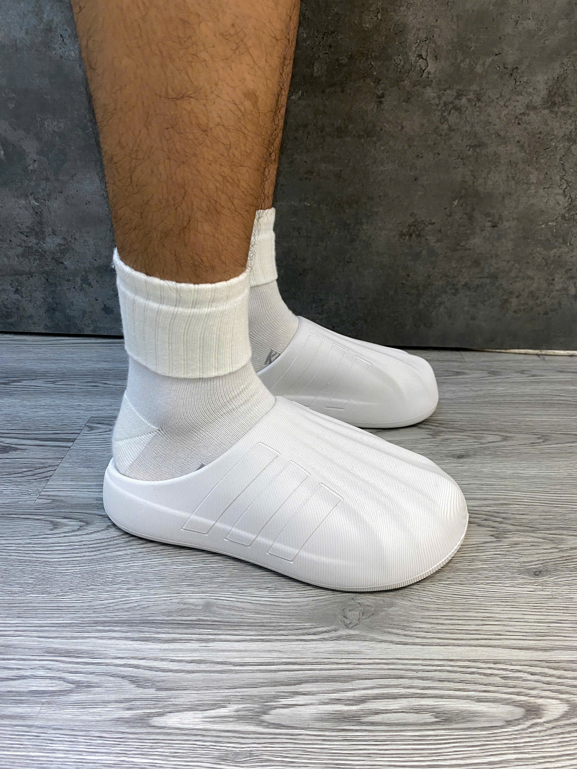 Dép Chính Hãng - Sục Adidas AdiFom Superstar Mule Crystal White - ID3915