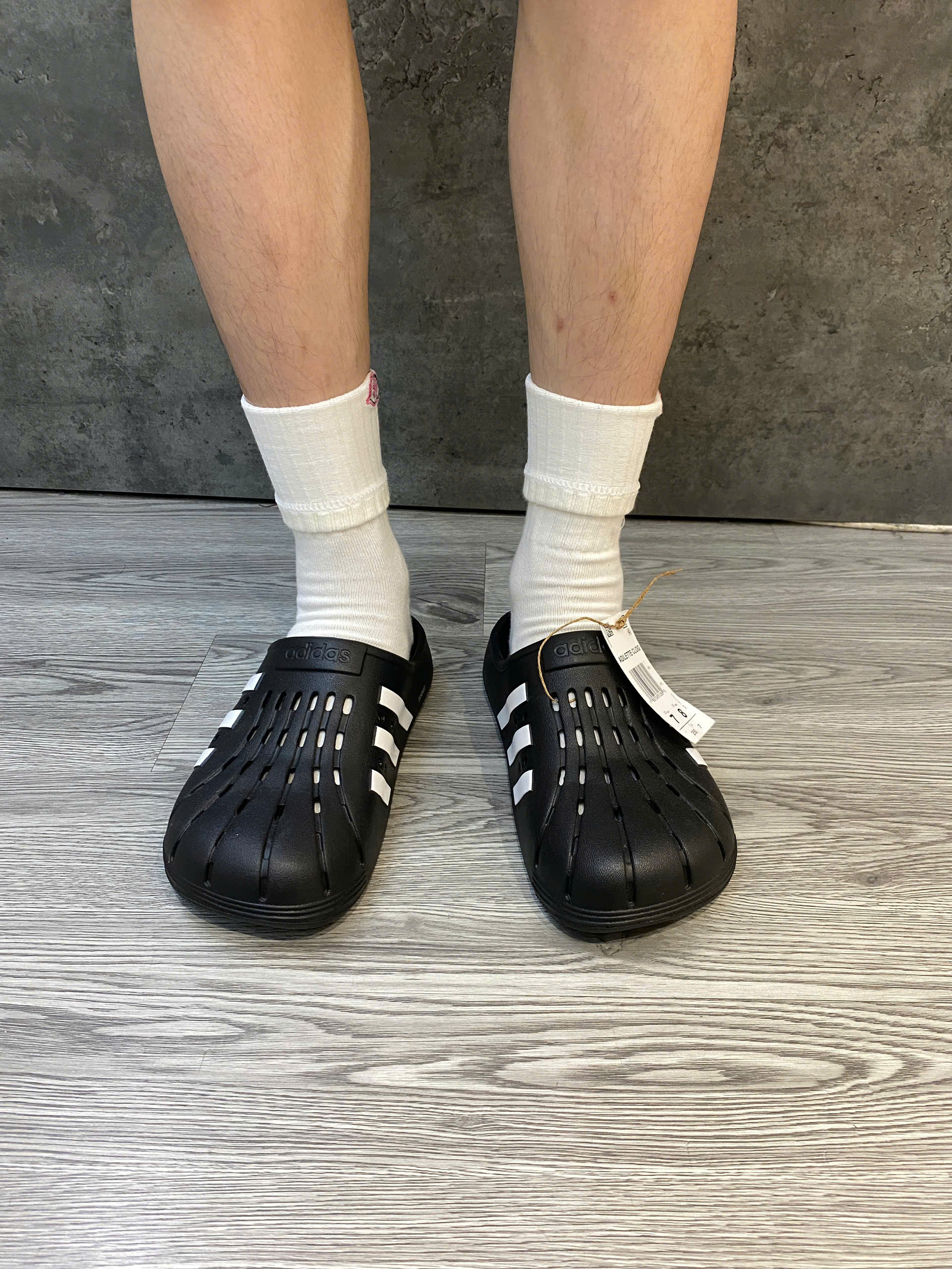 DÉP CHÍNH HÃNG - Sục Adilette Clogs Slip-On Men's Soft Comfort Sandals Black - GZ5886