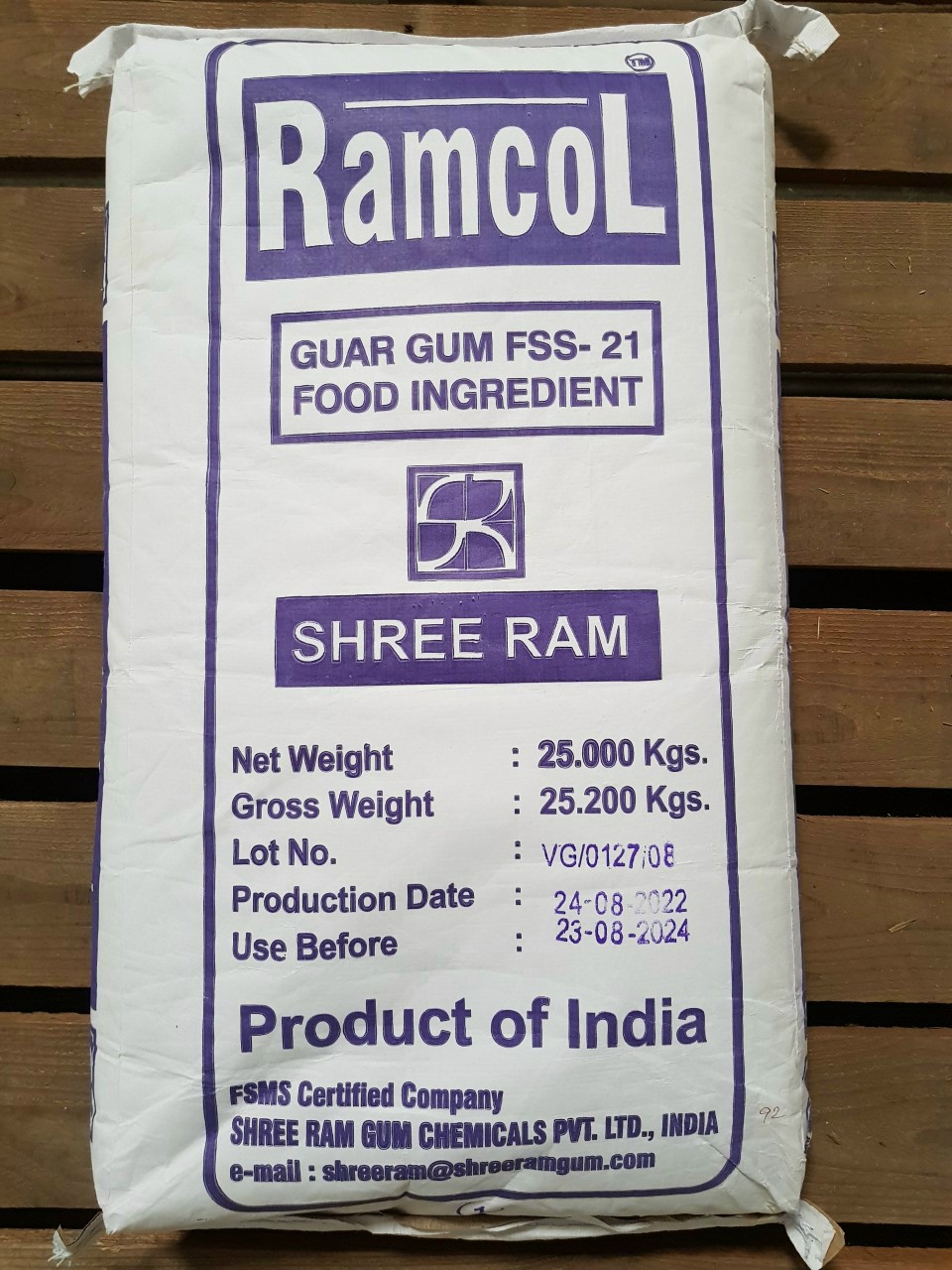 Ramcol Chất làm dày Ramcol Guar Gum FSS21 Shree Ram Xuất xứ Ấn Độ CÔNG TY TNHH ...