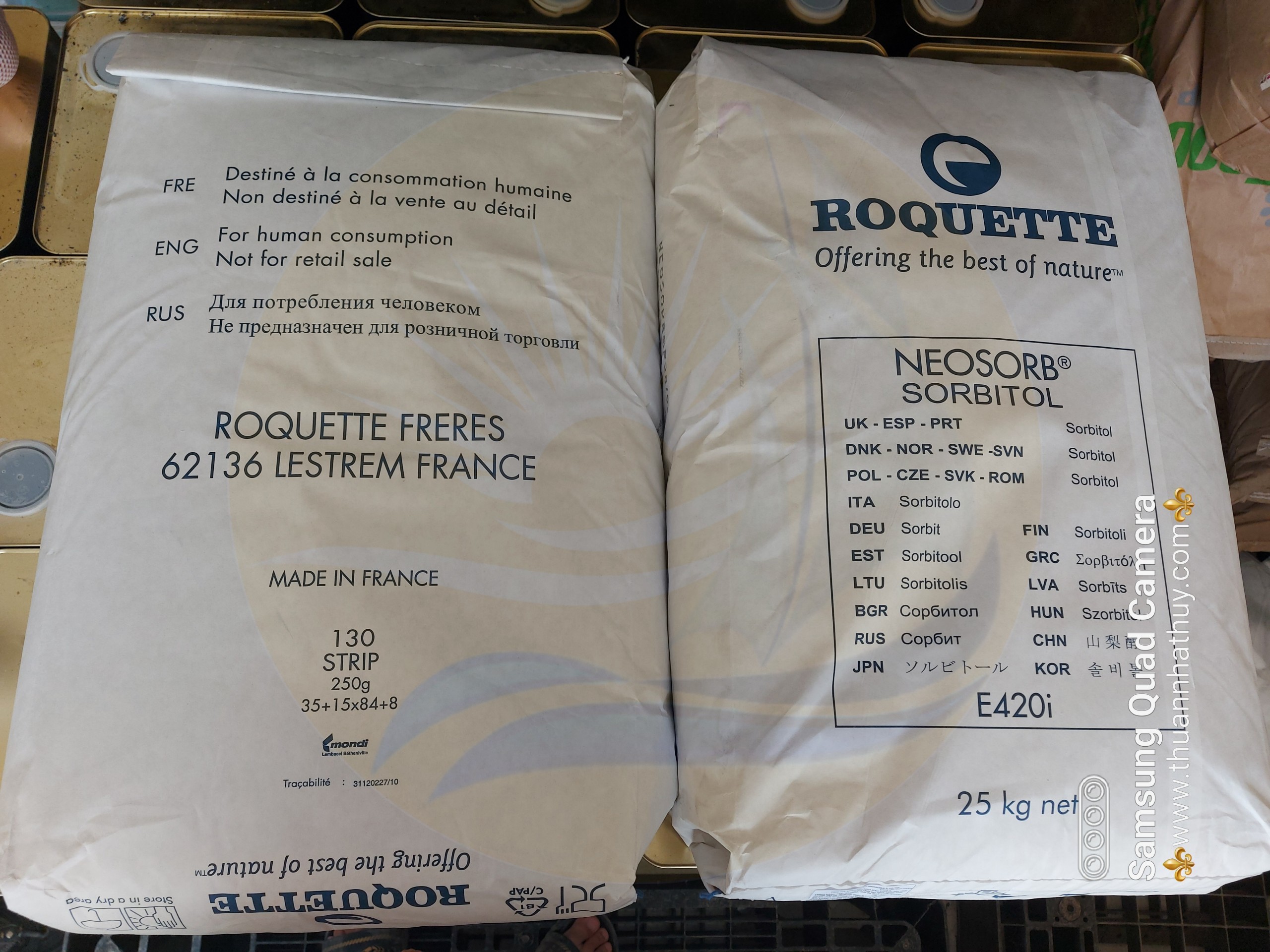 Neosorb Neosorb Sorbitol P20/60-ROQUETTE FRERES CÔNG TY TNHH THƯƠNG MẠI DỊCH VỤ ...