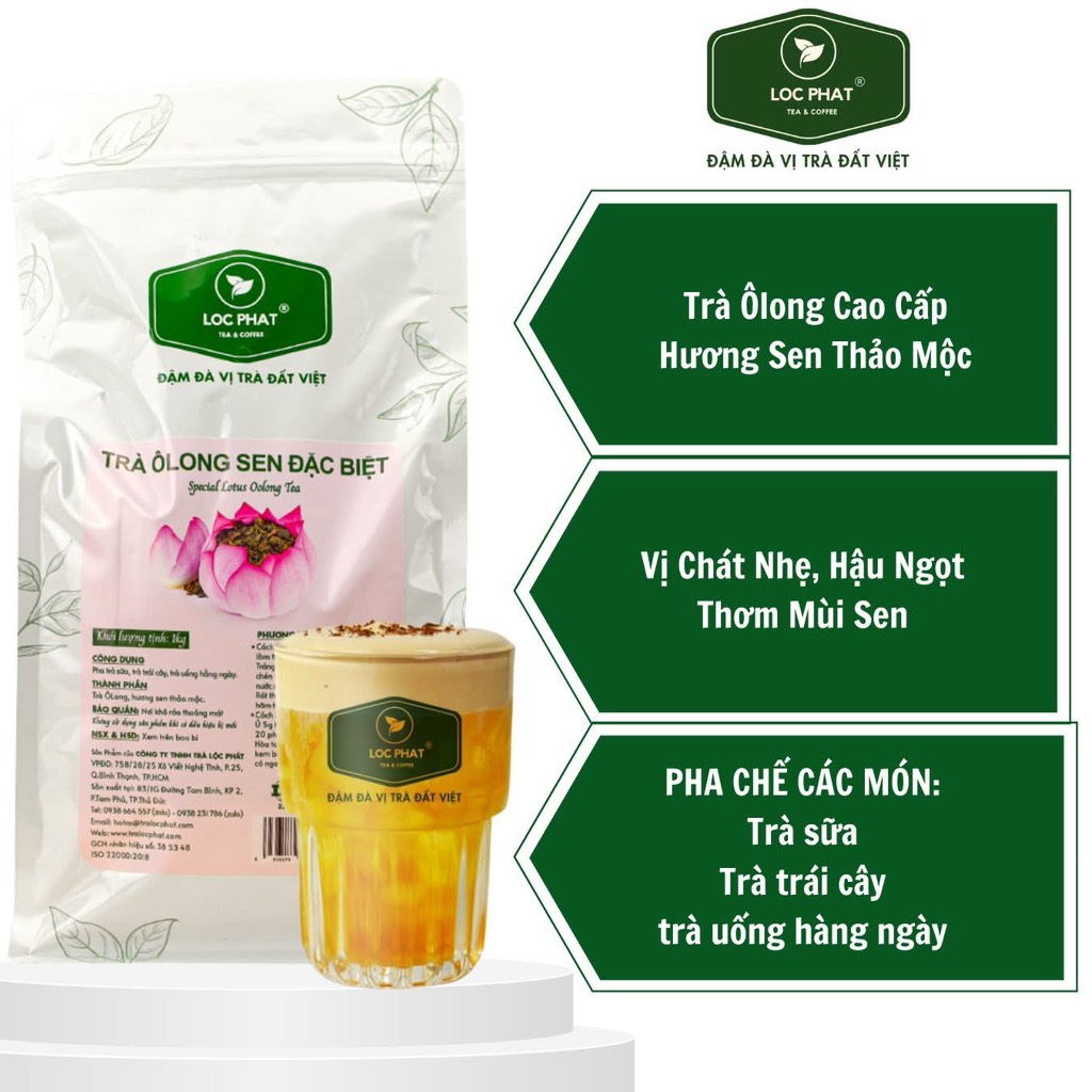 Trà Olong Sen Lộc Phát túi 500g