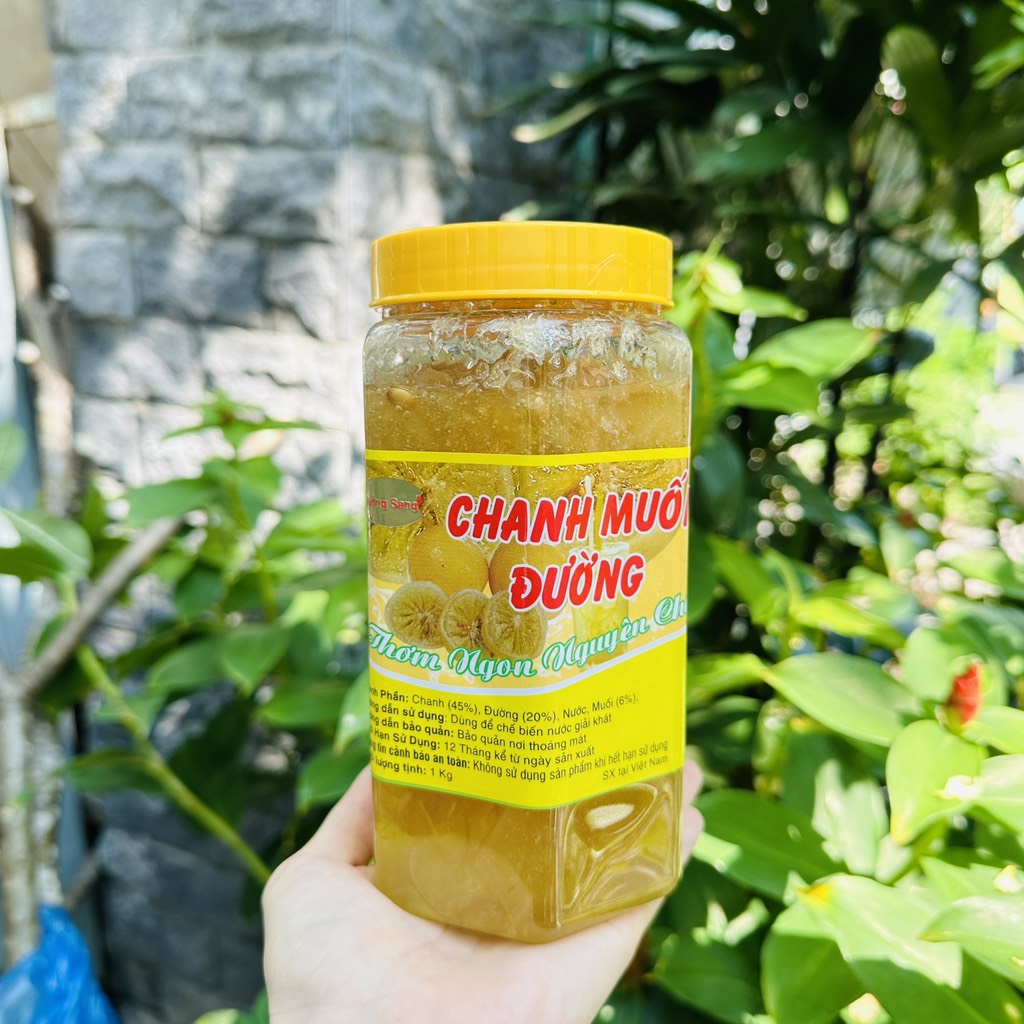Chanh muối đường Hưởng Sang hũ 1kg