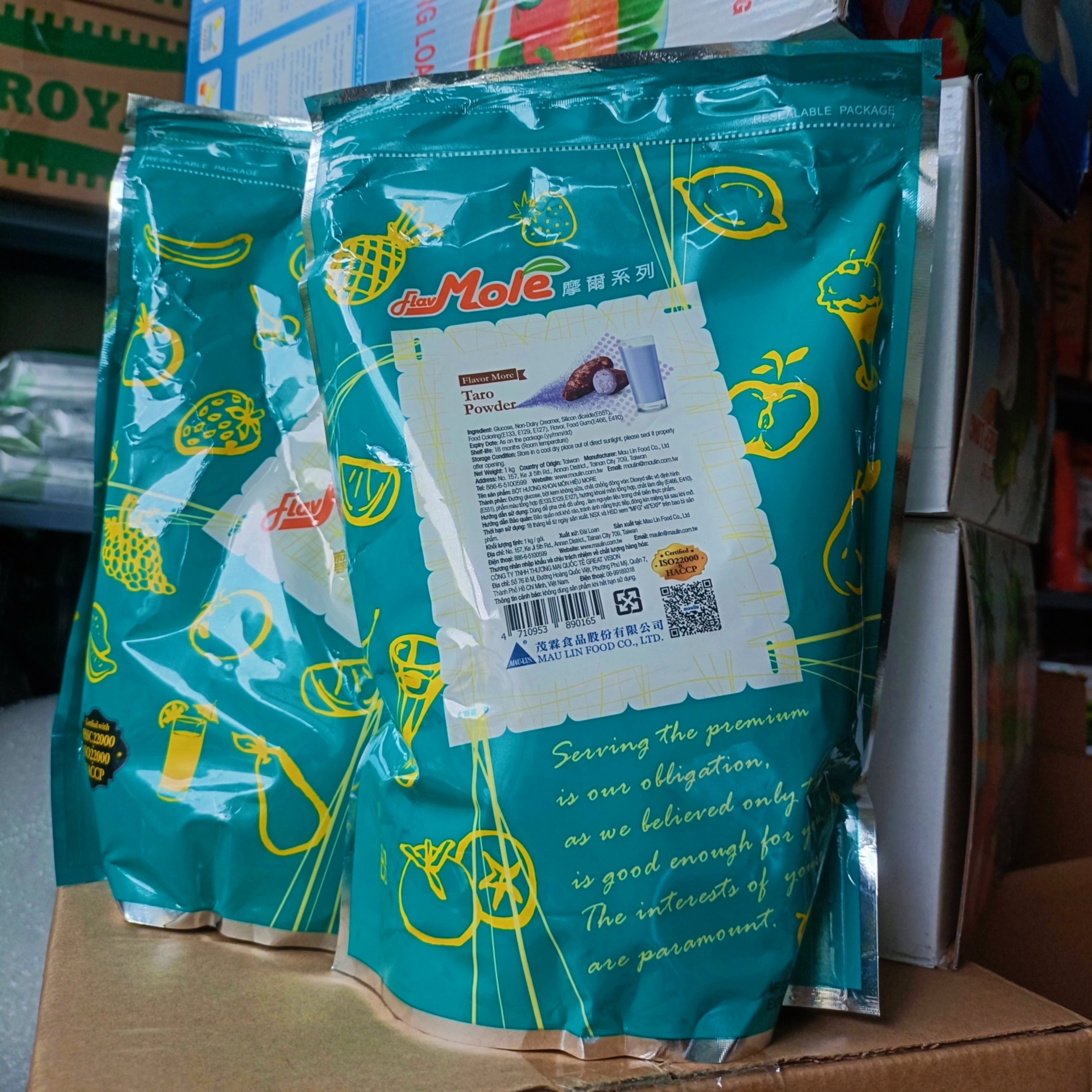 Bột pha trà sữa KHOAI MÔN Mole túi 1kg