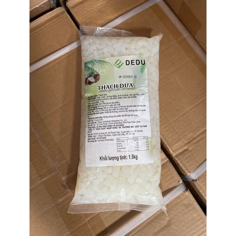 Thạch dừa Dedu gói 1.5kg