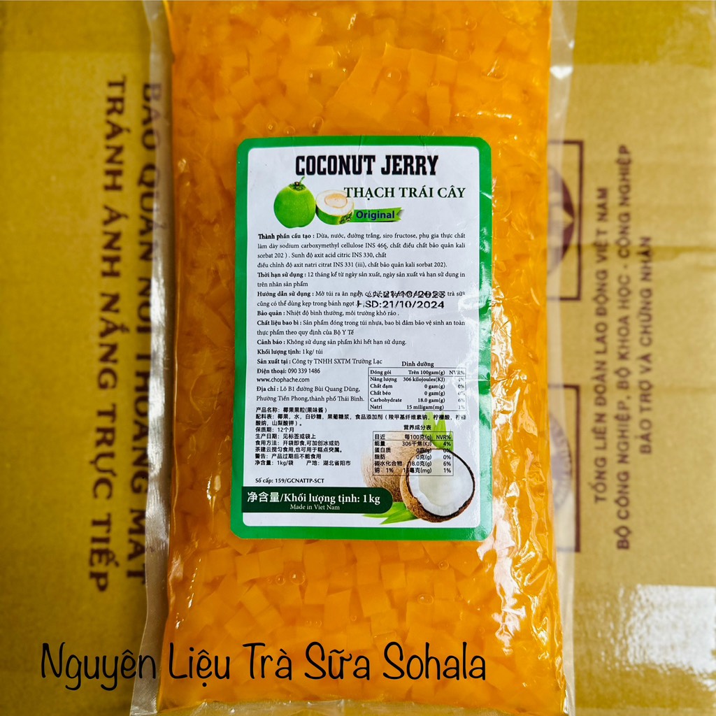Thạch dừa Coconut Jerry túi 1kg