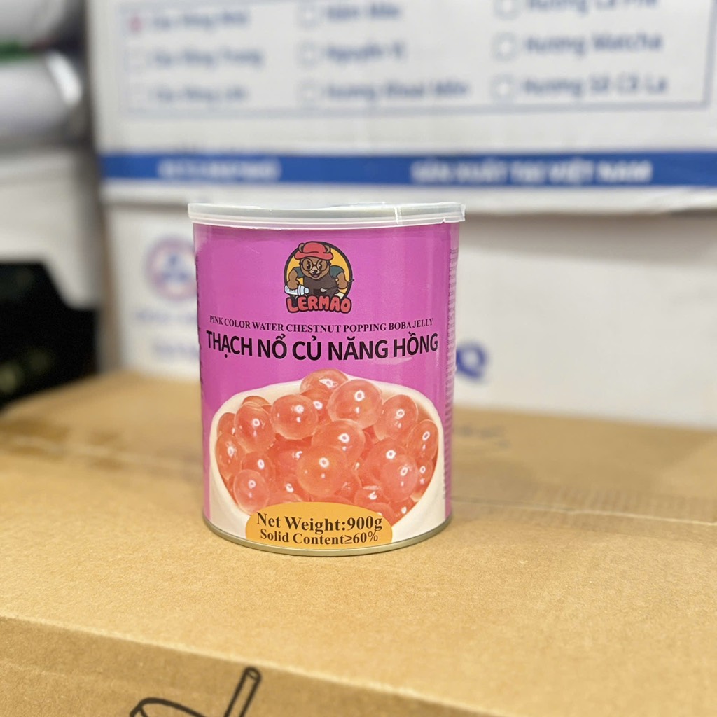Hạt nổ củ năng Lermao hồng 850g