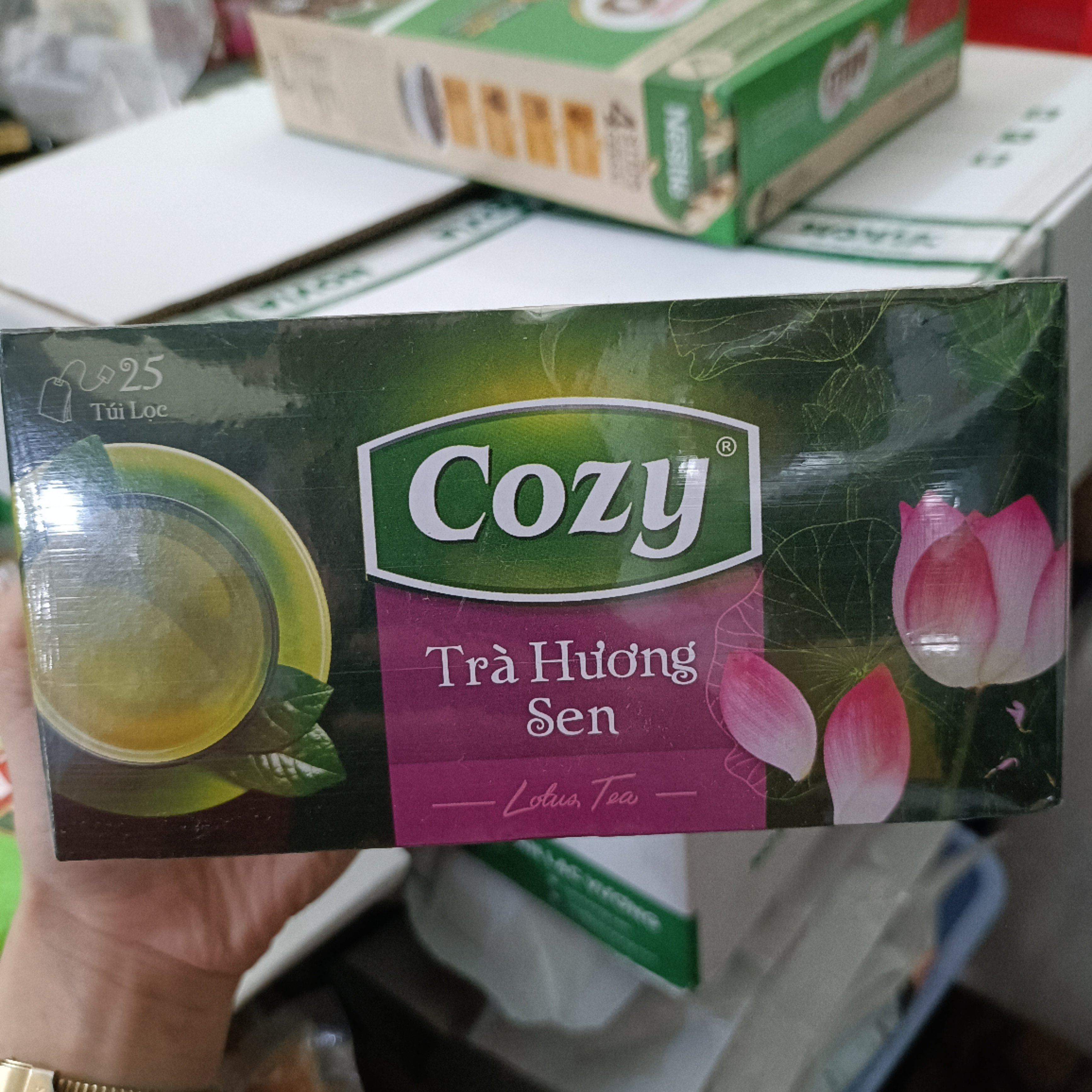 Trà cozy túi lọc hộp 50g (25 gói x 2gr) - SEN