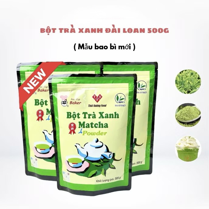 Bột Matcha Đài Loan EverStyle túi 500g