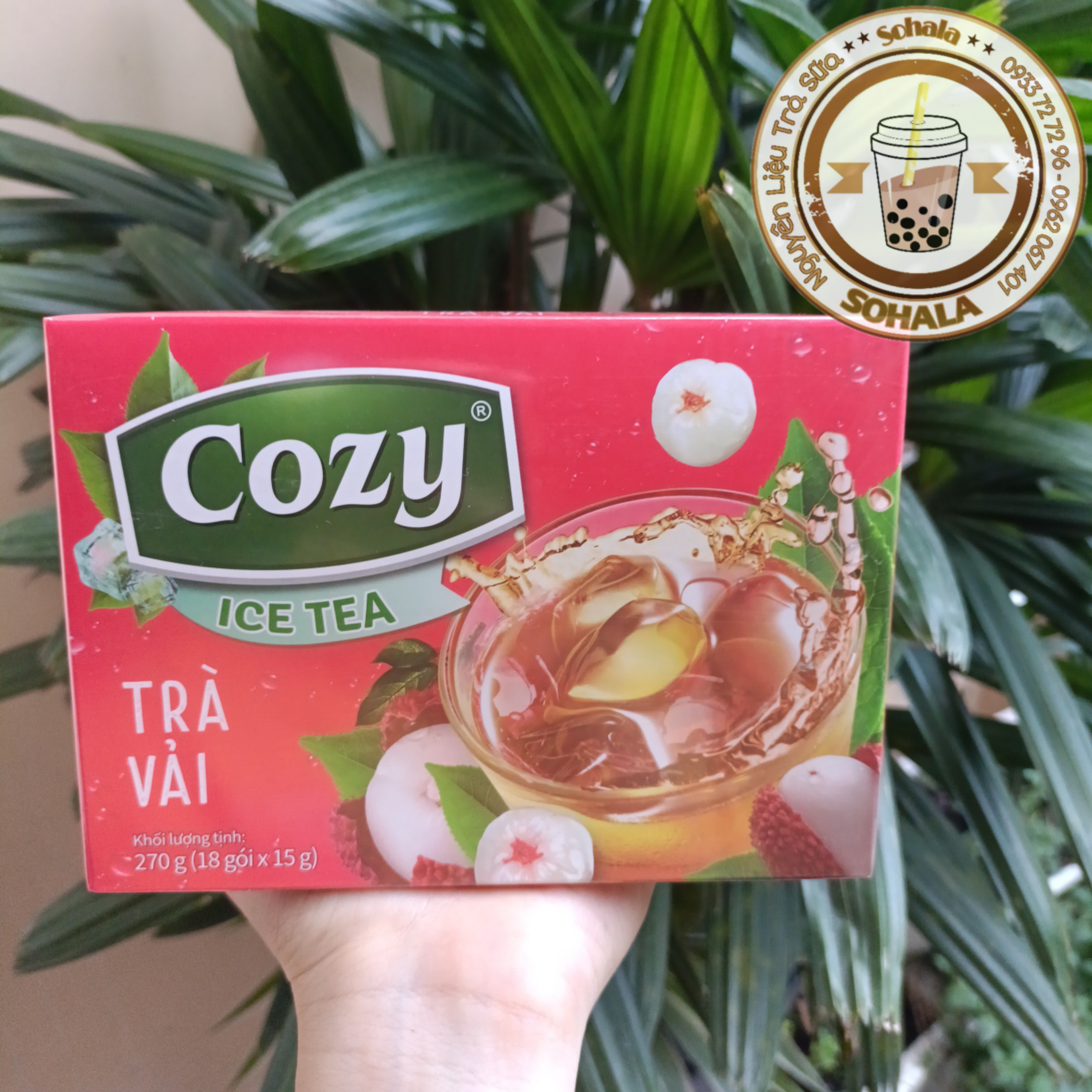 Trà Cozy hòa tan hộp 240g (16 gói x 15g) - VẢI