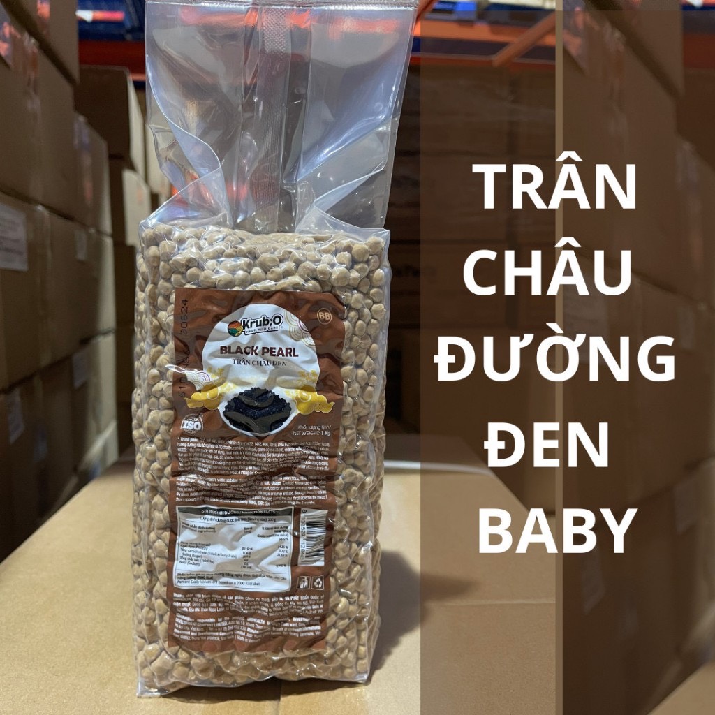 Trân châu Đường Đen Baby Krub.O túi 1kg