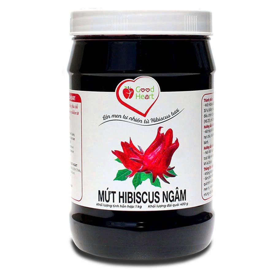 Mứt Hibicus Good Heart hũ 1kg (mứt atiso đỏ)
