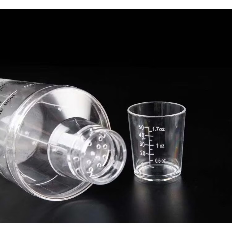 Bình lắc nhựa vạch đậm cao cấp 700ml