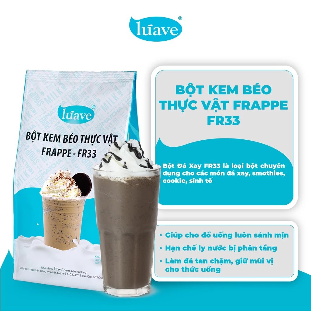 Bột đá xay Frappe FR33 Lúave túi 1kg