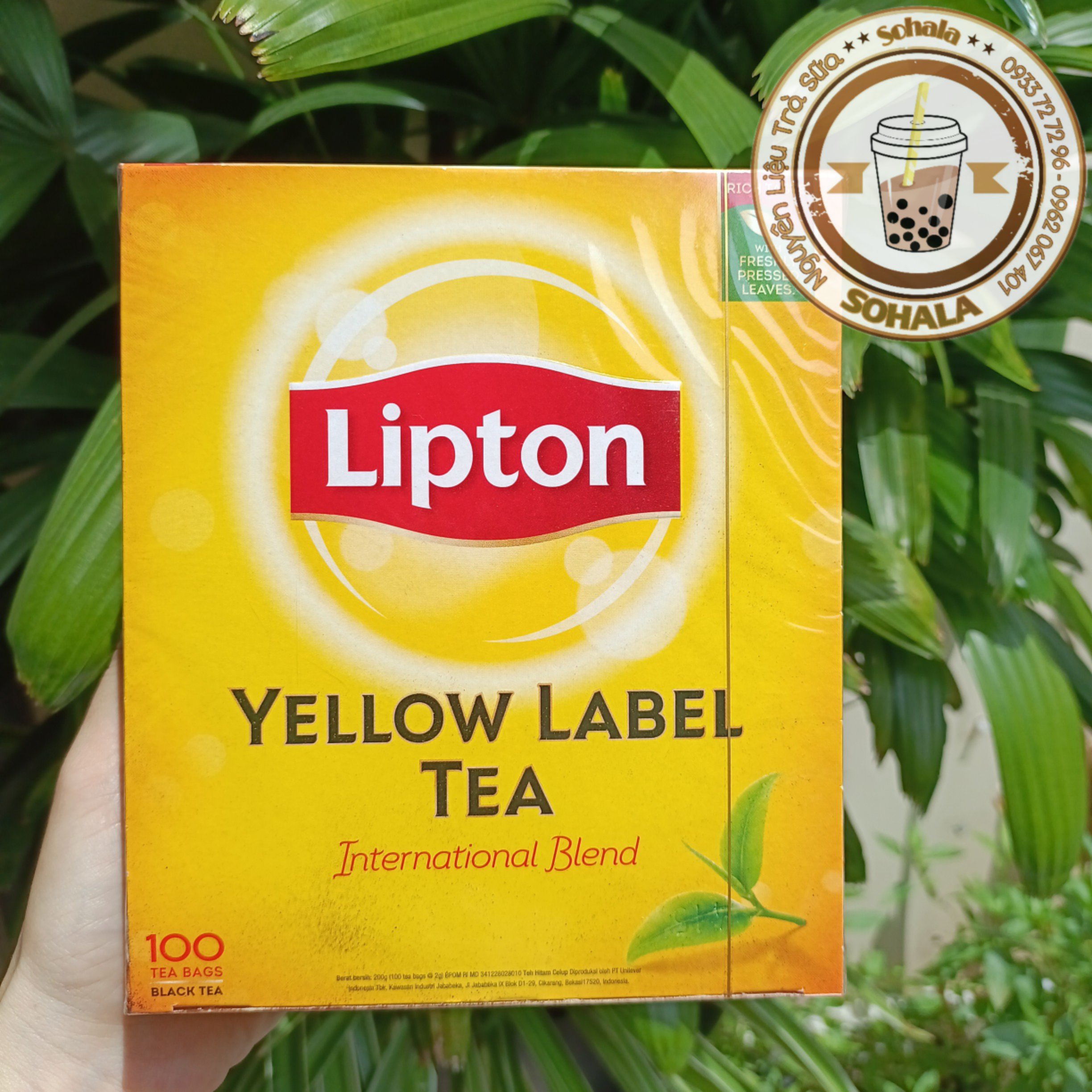Trà Lipton túi lọc hộp 200g (100gói x 2gr)