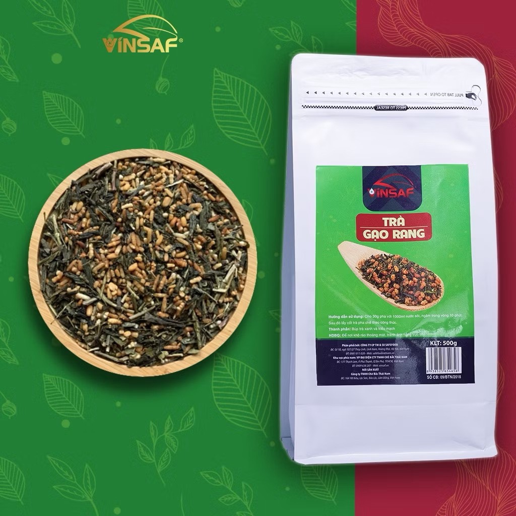 Trà Gạo Rang Vinsaf túi 500g
