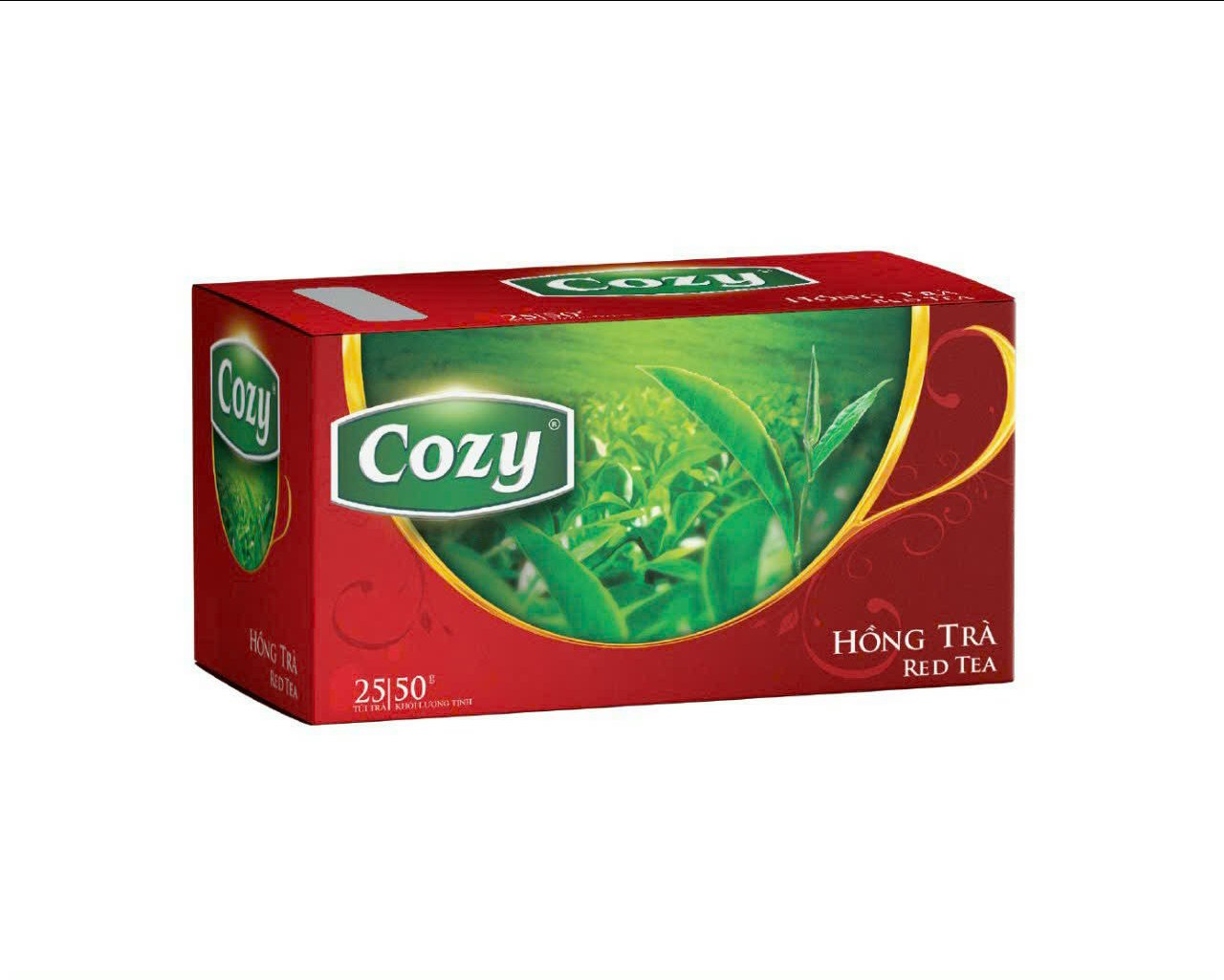 Trà cozy túi lọc 50g (25 gói x 2g) - HỒNG TRÀ