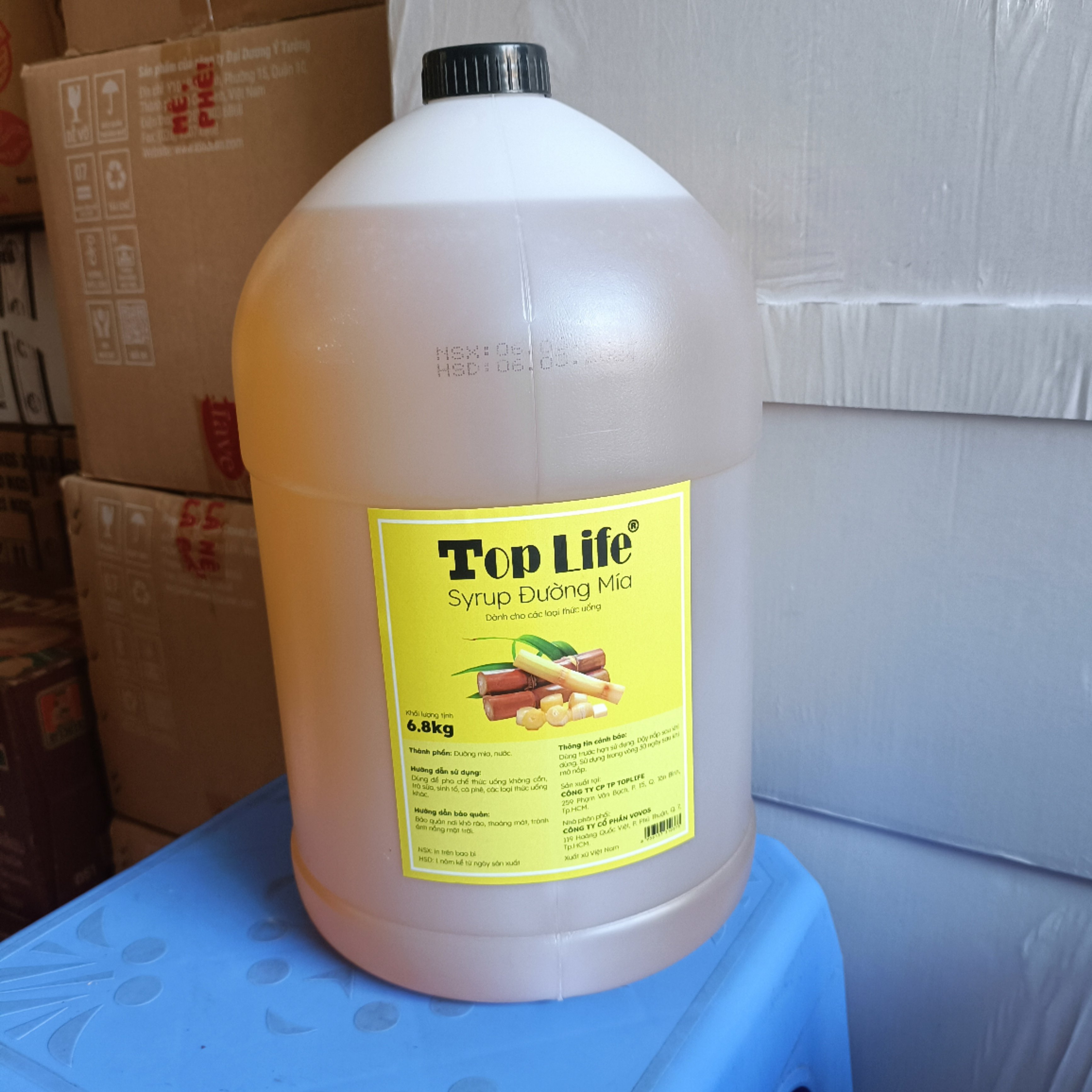 Syrup đường mía Toplife bình 6.8KG