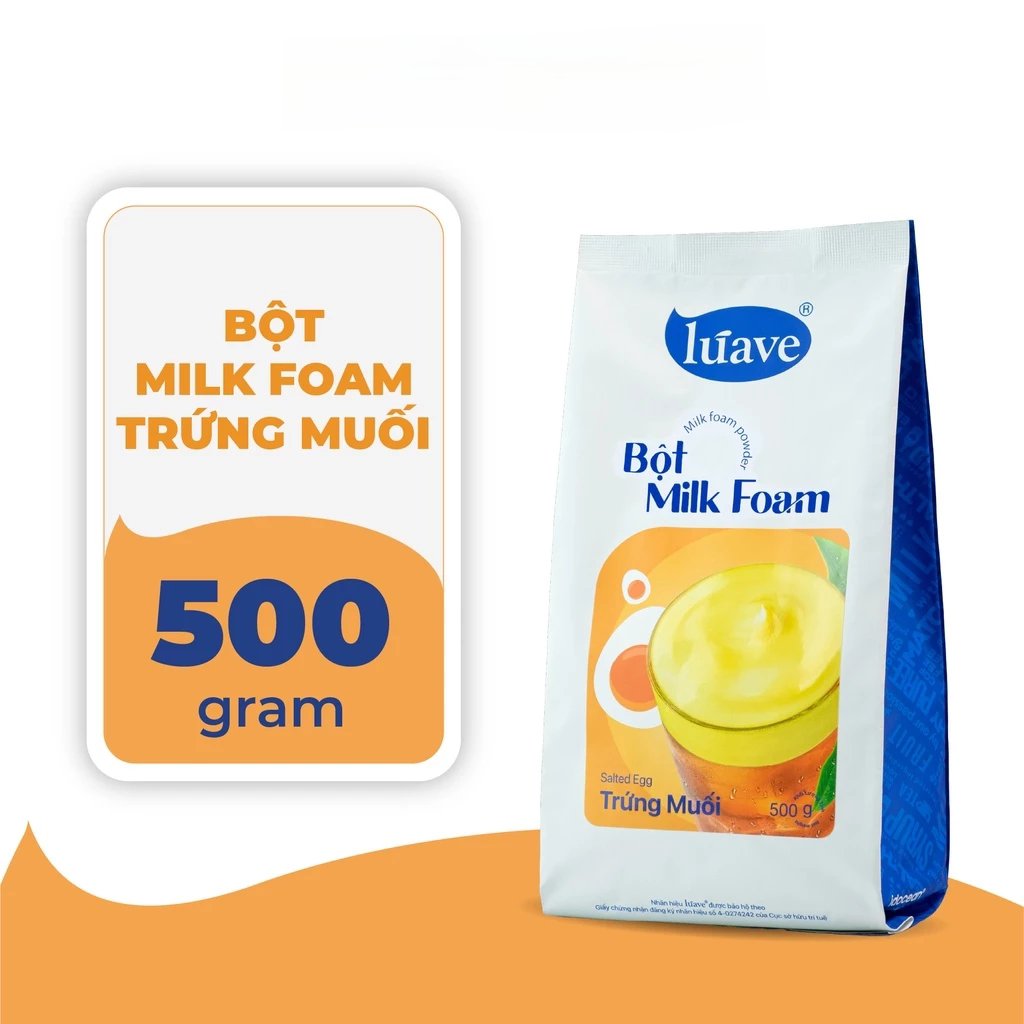 Bột Milk foam Luave gói 500g - TRỨNG MUỐI