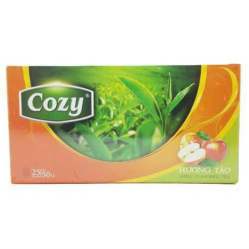 Trà cozy túi lọc hộp 50g (25 gói x 2g) - TÁO