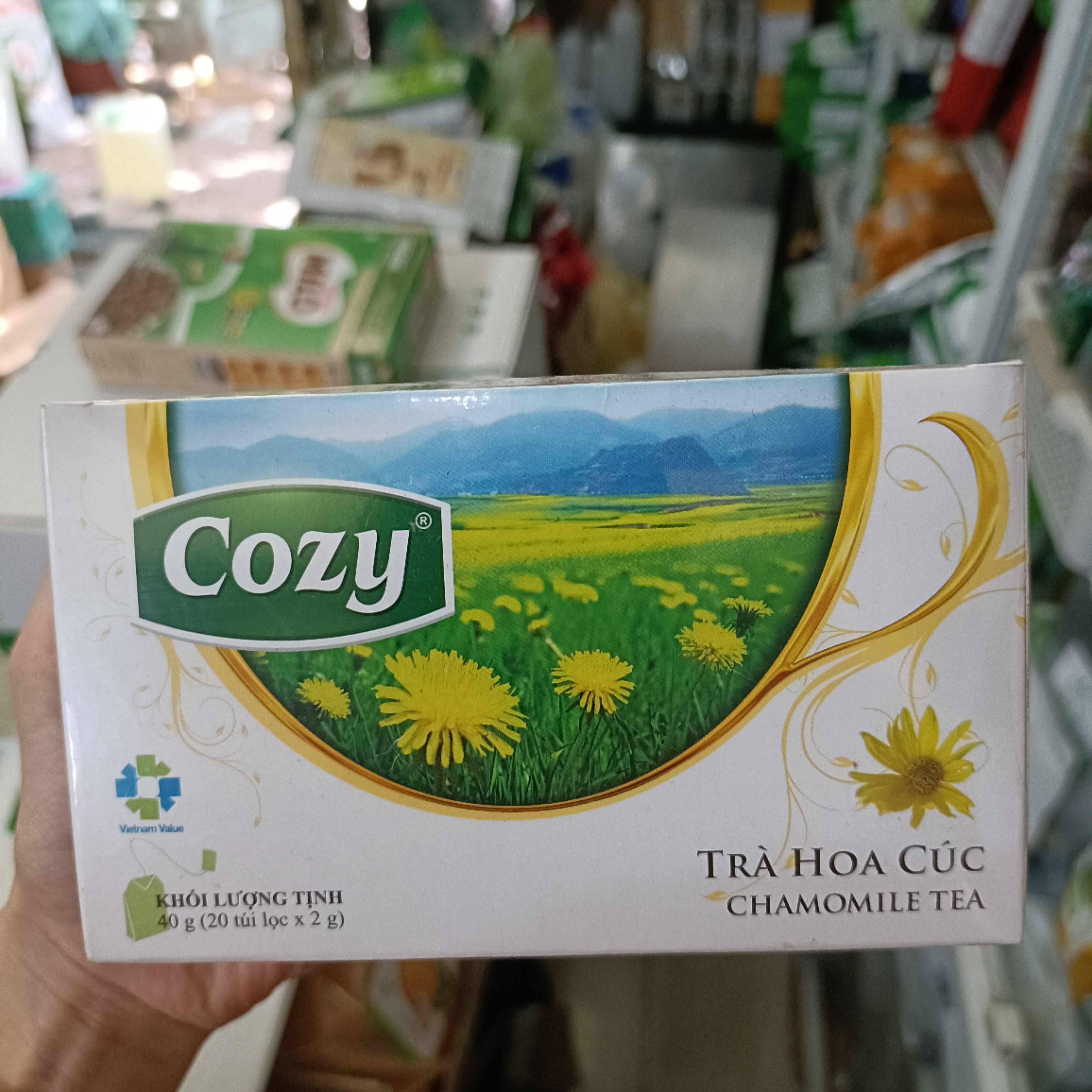 Trà cozy túi lọc hộp 50g (25 gói x 2gr)
