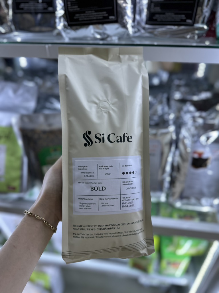 Cà phê rang xay Bold túi 1kg (bột)