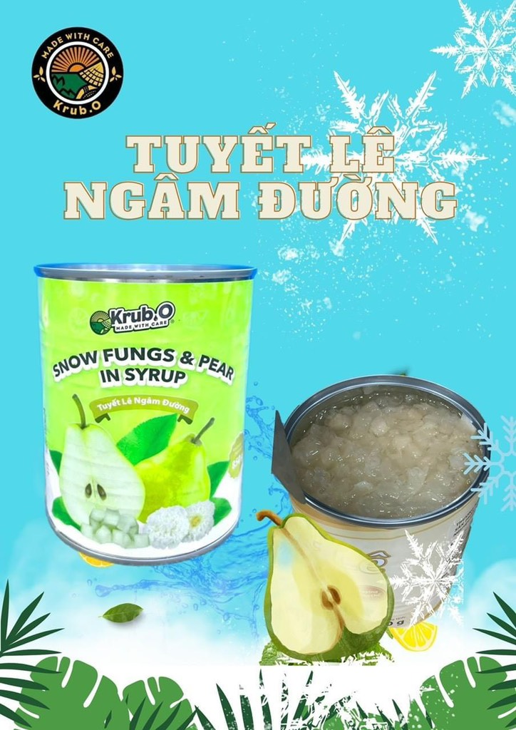 Tuyết Lê ngâm đường Krub.O lon 850g