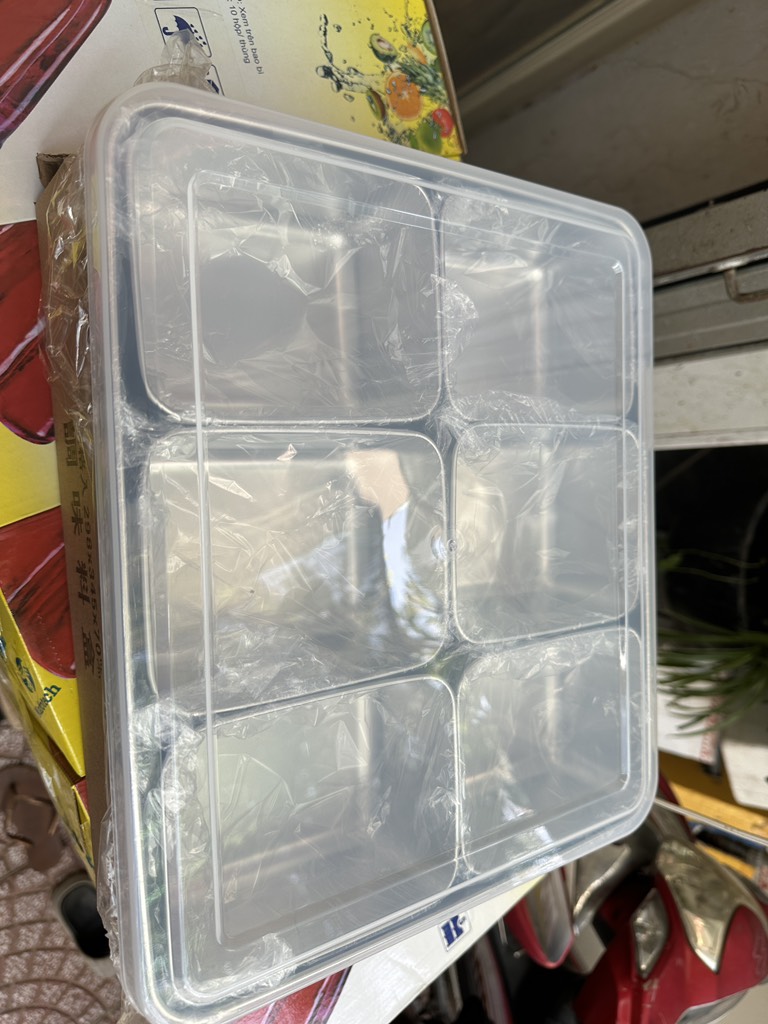 Khay đựng topping 6 ngăn inox