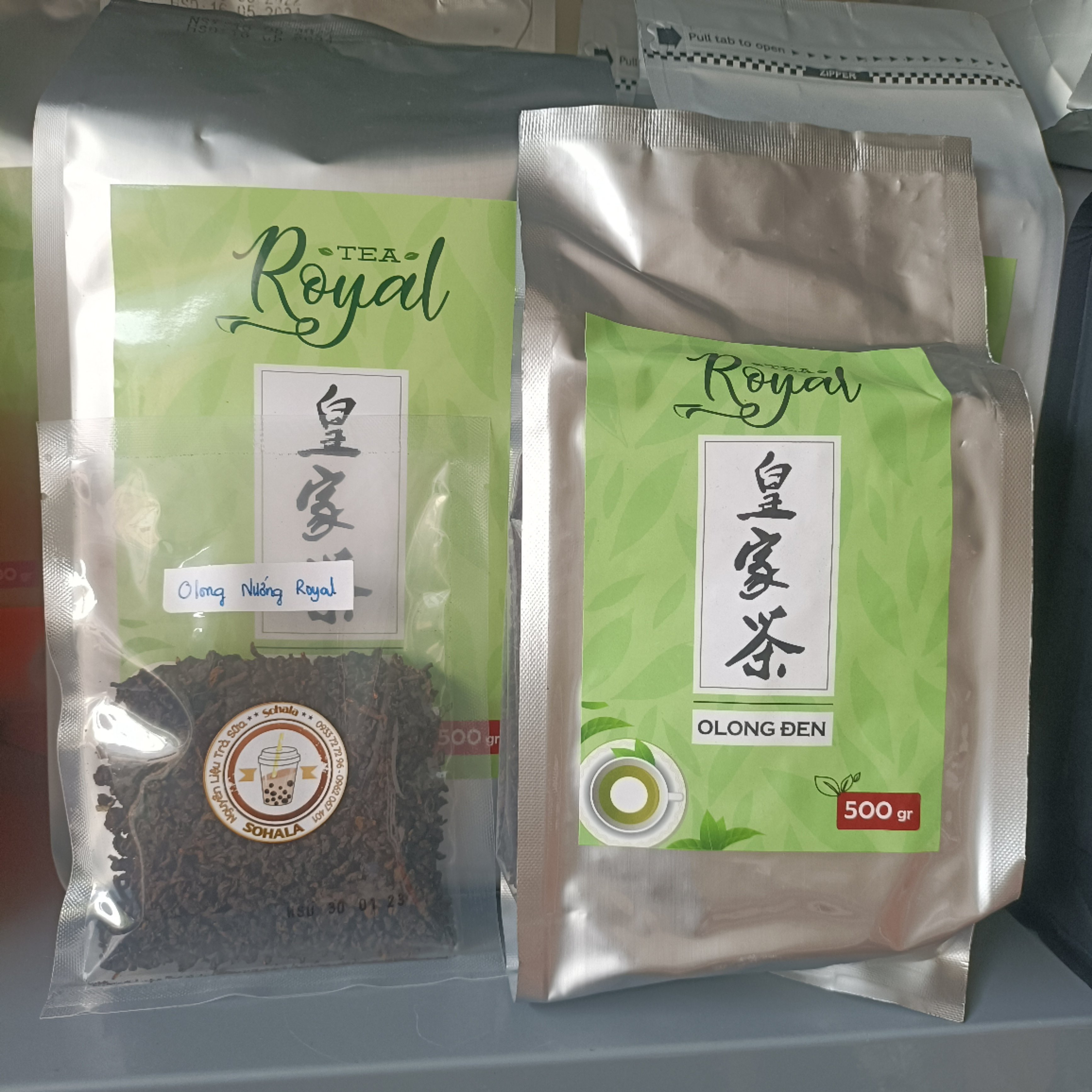 Trà Olong đen (nướng) Royal túi 500g