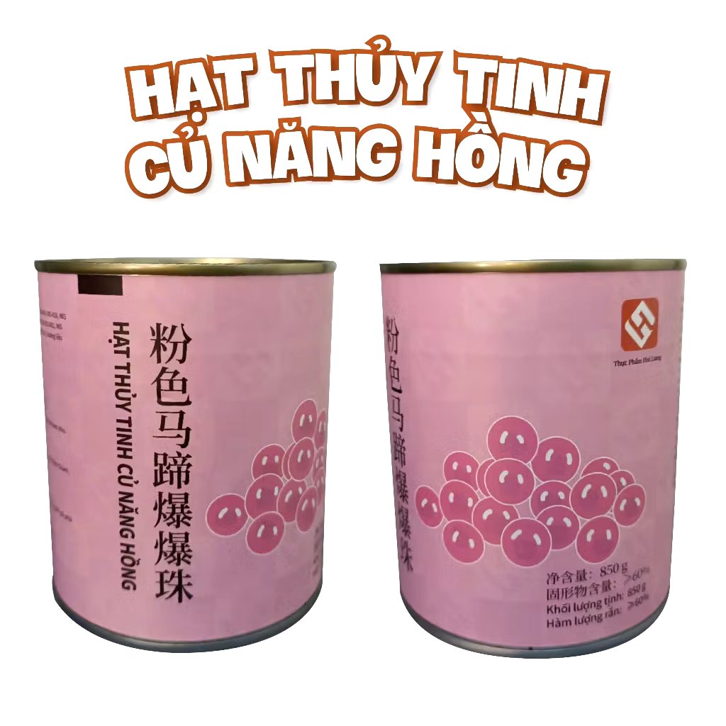 Hạt nổ củ năng Hui Leng 850g - MÀU HỒNG