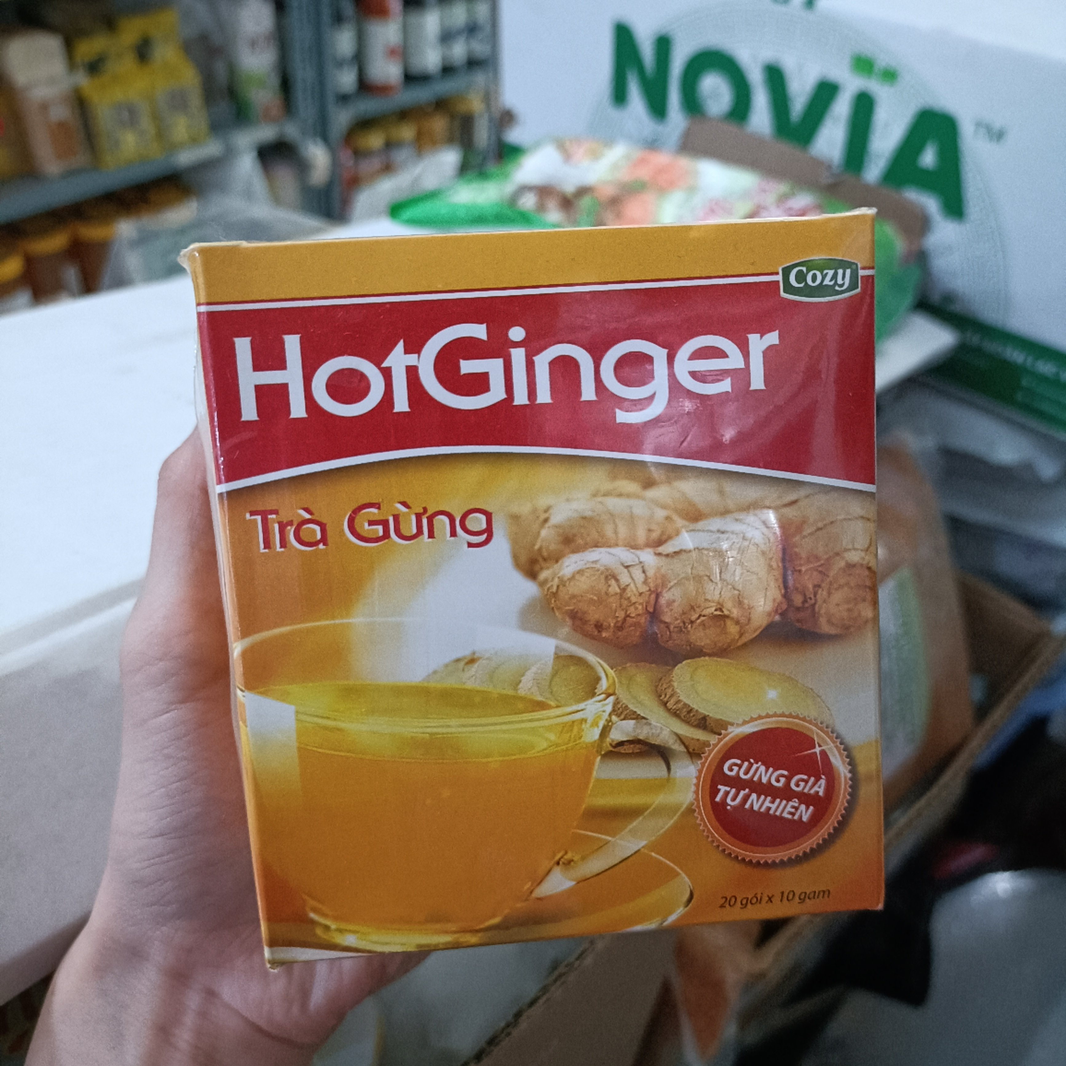 Trà gừng Hot Ginger Cozy hộp 200g
