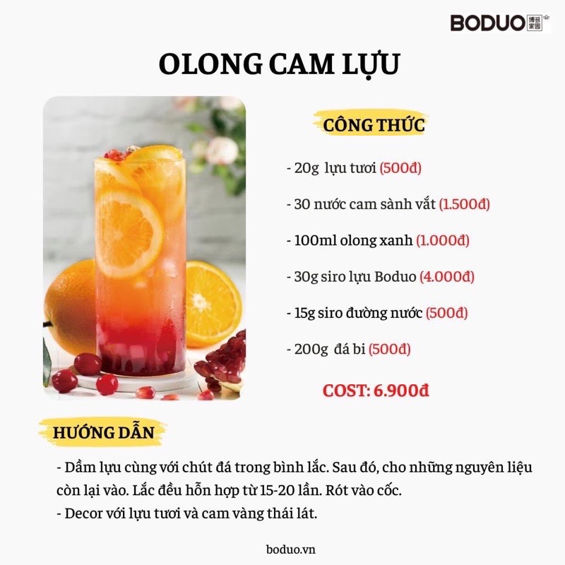 Siro Boduo bình 1 lít