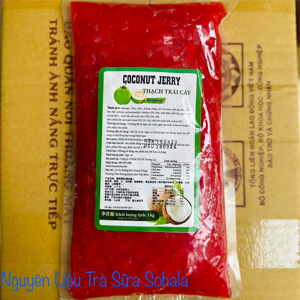 Thạch dừa Coconut Jerry túi 1kg