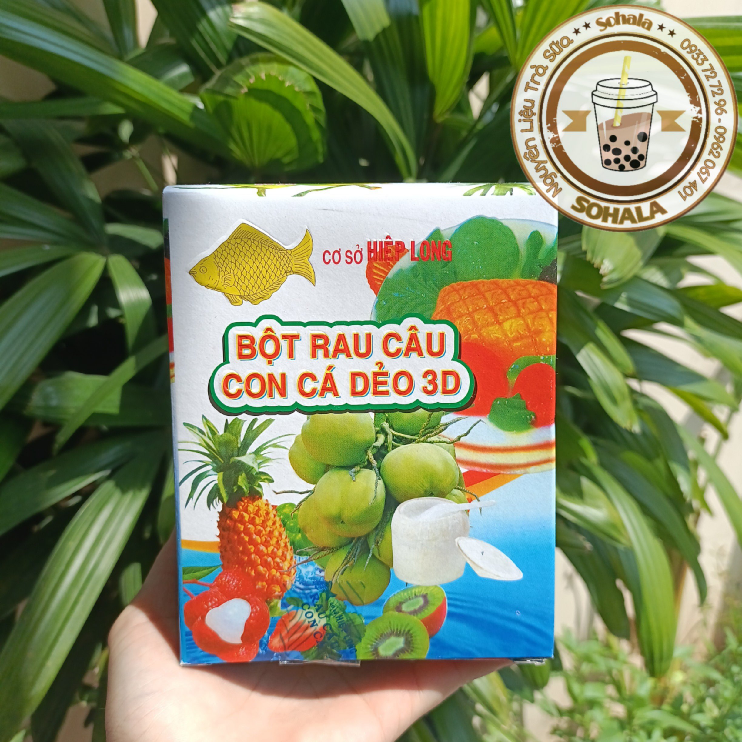 Bột Rau câu cá dẻo Hiệp Long hộp 120gr (12 gói x10gr)